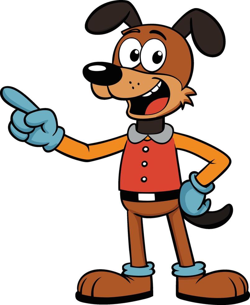 Dog with an enthusiastic expression, pointing confidently towards an unseen direction vector