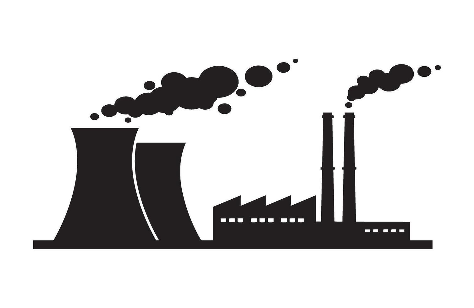 Pollution Factory Emission Smoke Power Energy vector