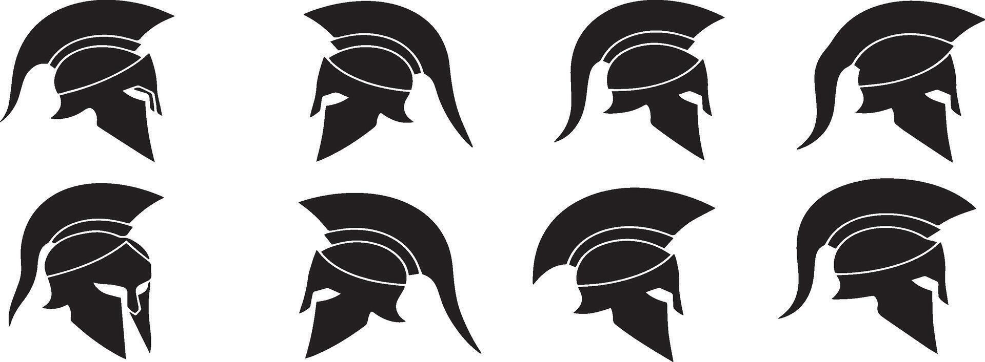 Roman Spartan Helmet Powerful Logo with Classic Design vector