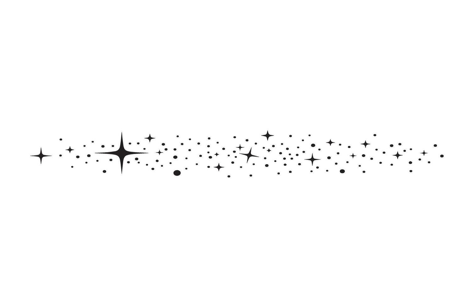 Shining Starry Trail Shooting Star Path vector