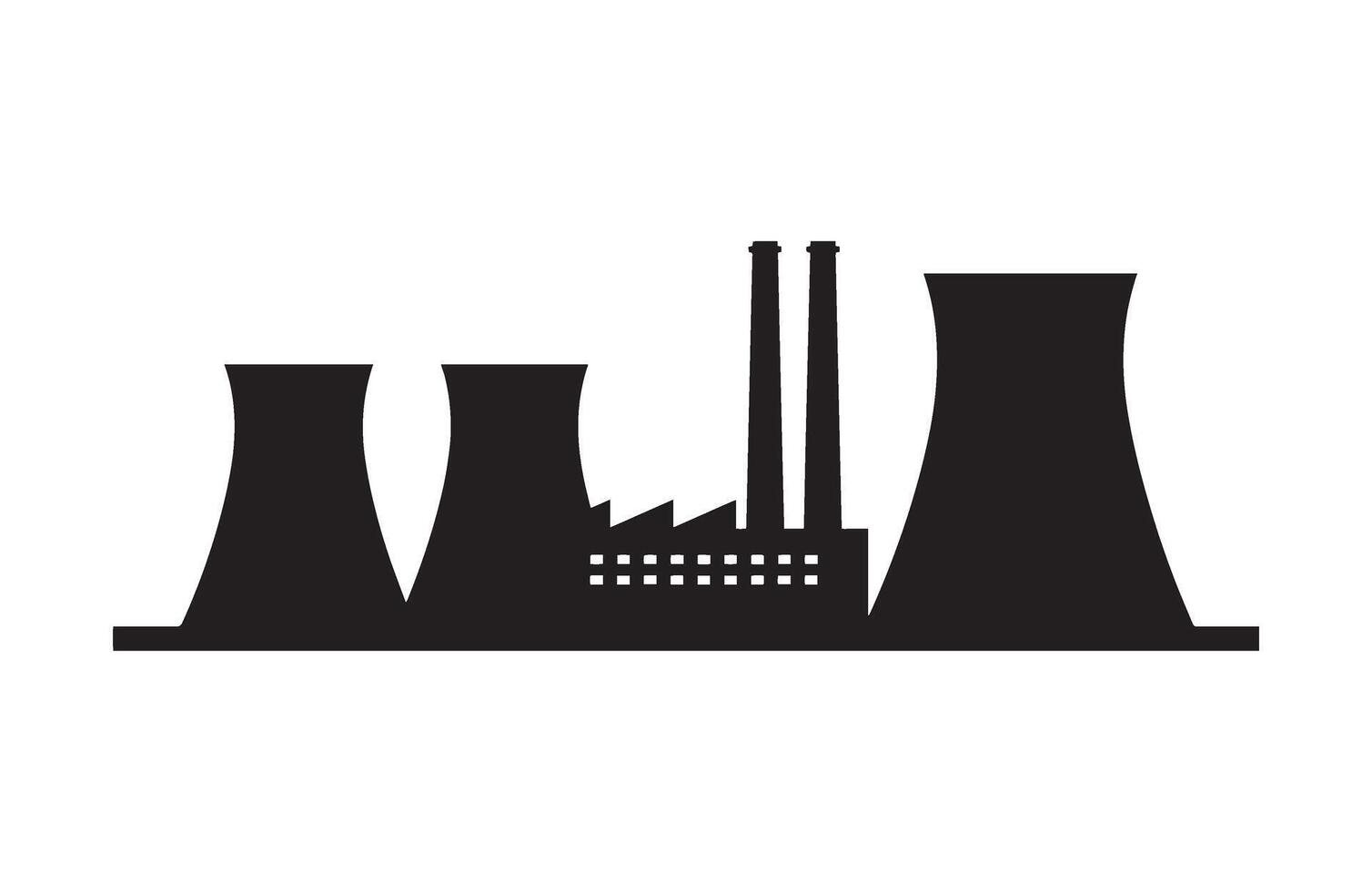 Energy Production Factory Smoke Pollution Air vector