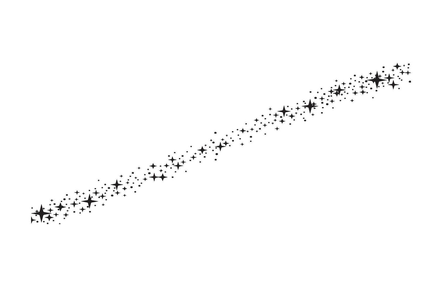 Beautiful Starry Sprinkle Shooting Glow vector
