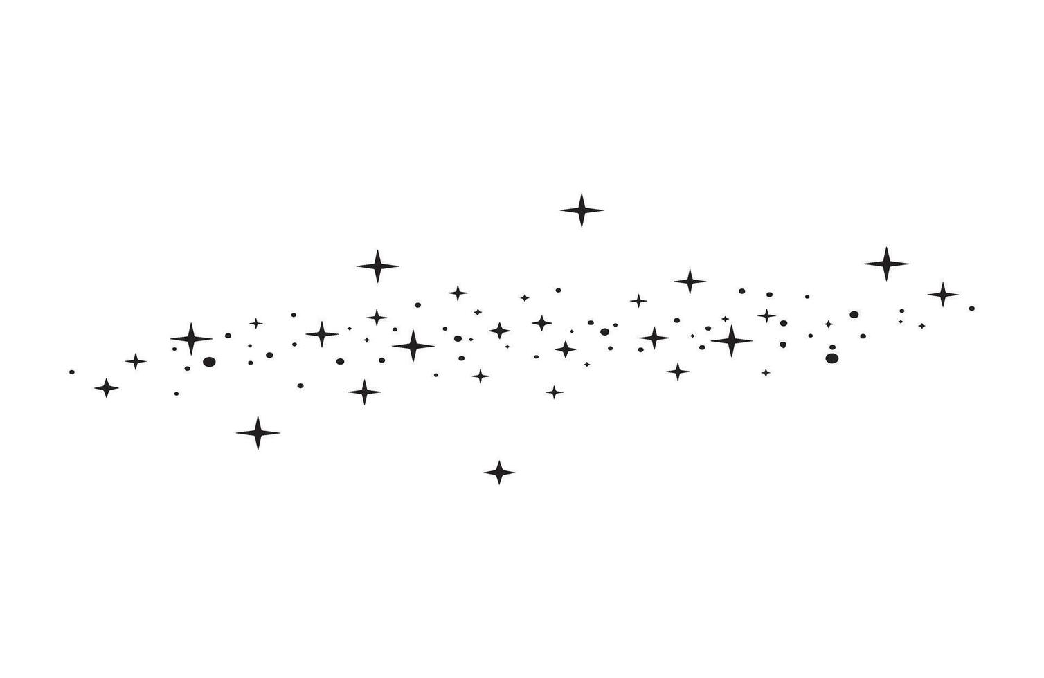 Dreamy Shooting Starry Sprinkle Path vector