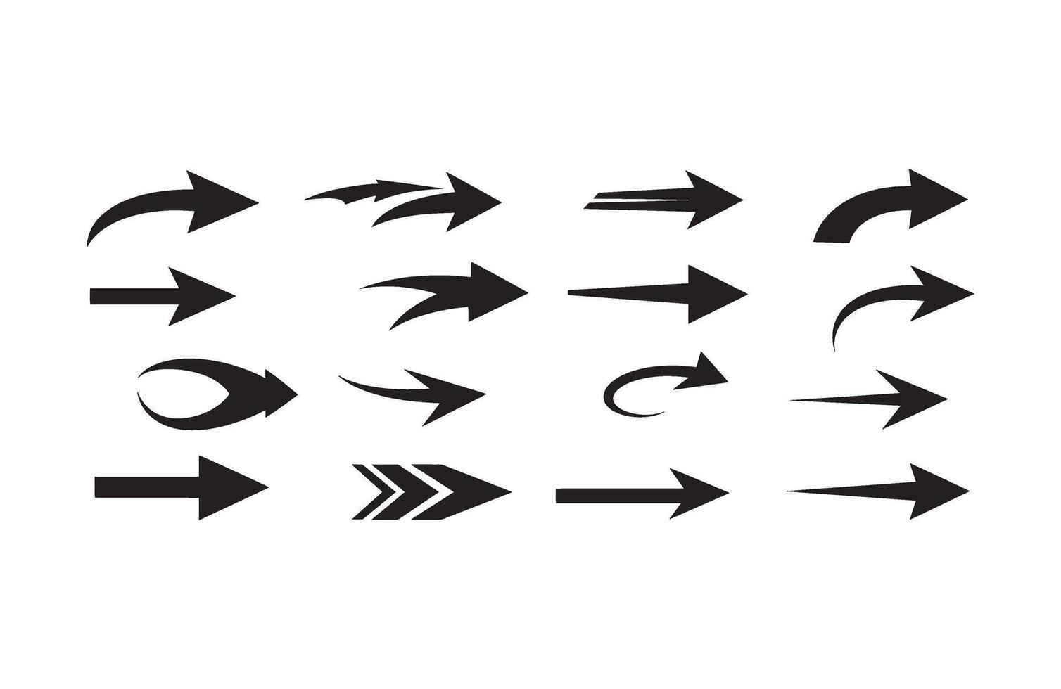 Straight Fast Moving Arrow Stylish Graphics vector