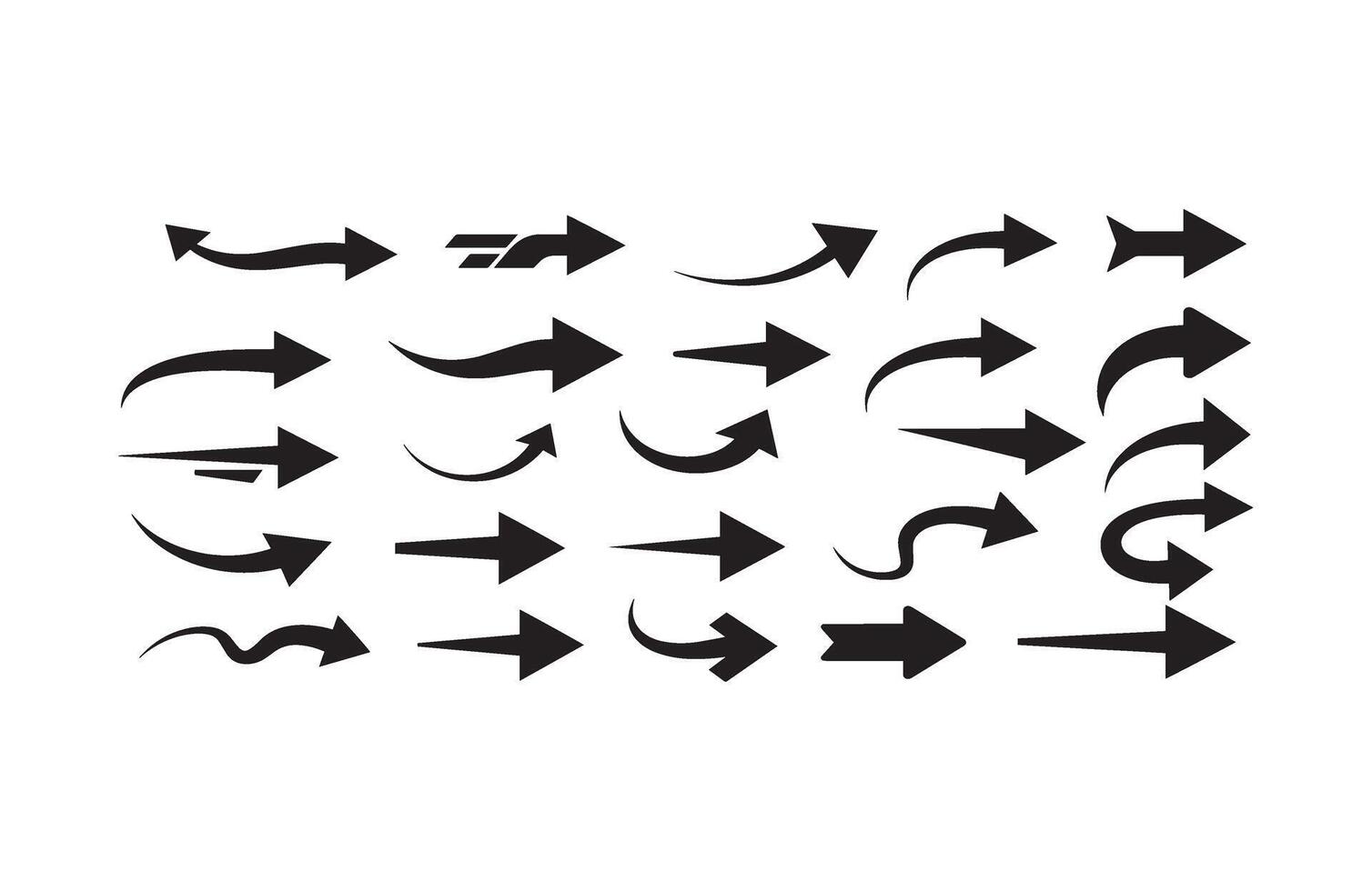Dynamic Moving Arrow Collection in Motion vector