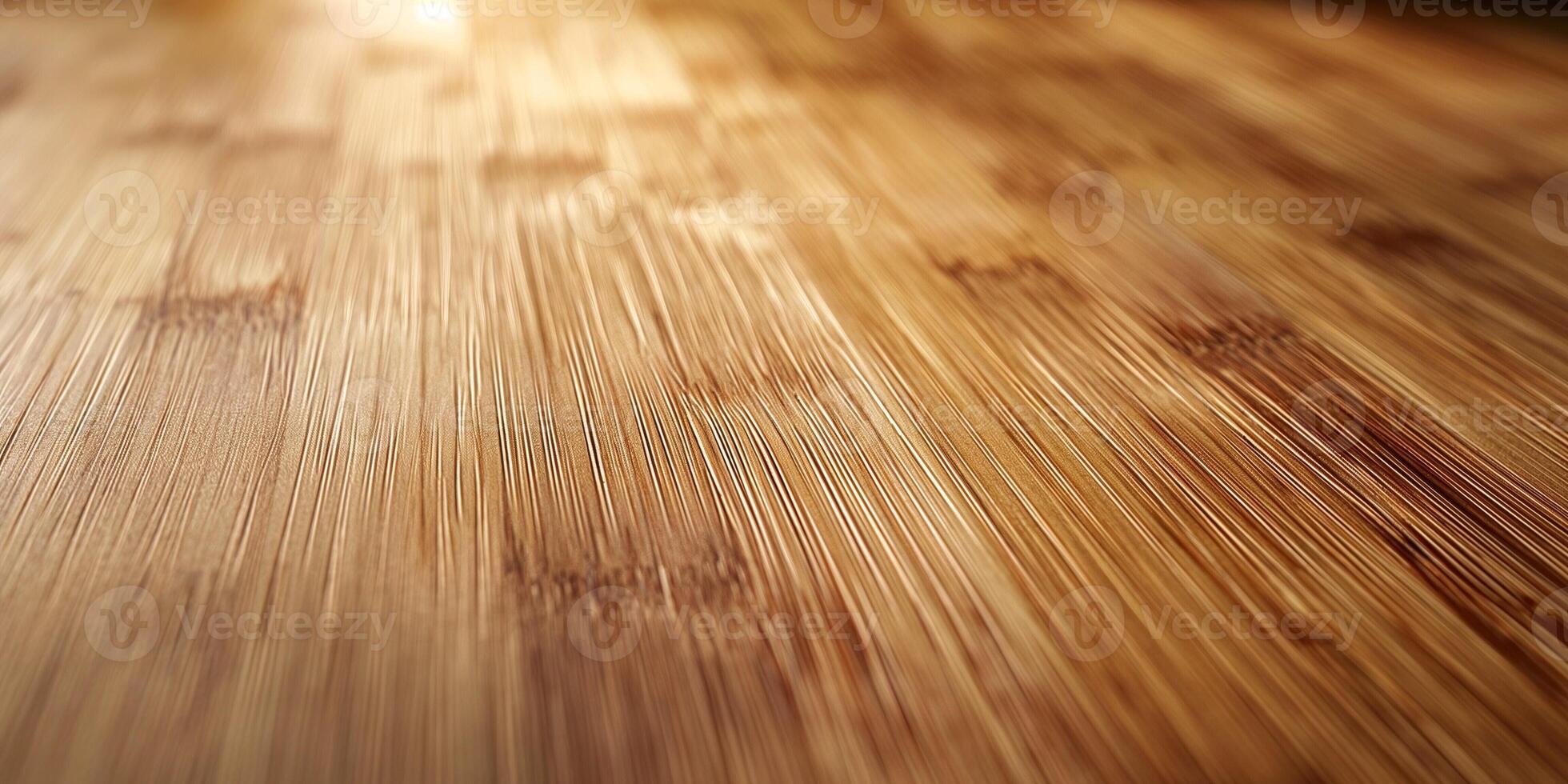 Close-up of a smooth bamboo surface, showcasing natural grains and textures that highlight its warmth and elegance. photo