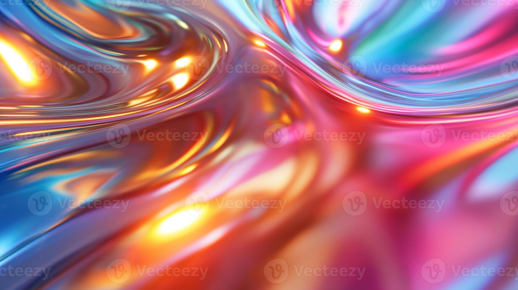 A vibrant abstract swirl of colorful hues in shades of blue, pink, and gold, creating a mesmerizing fluid effect. photo