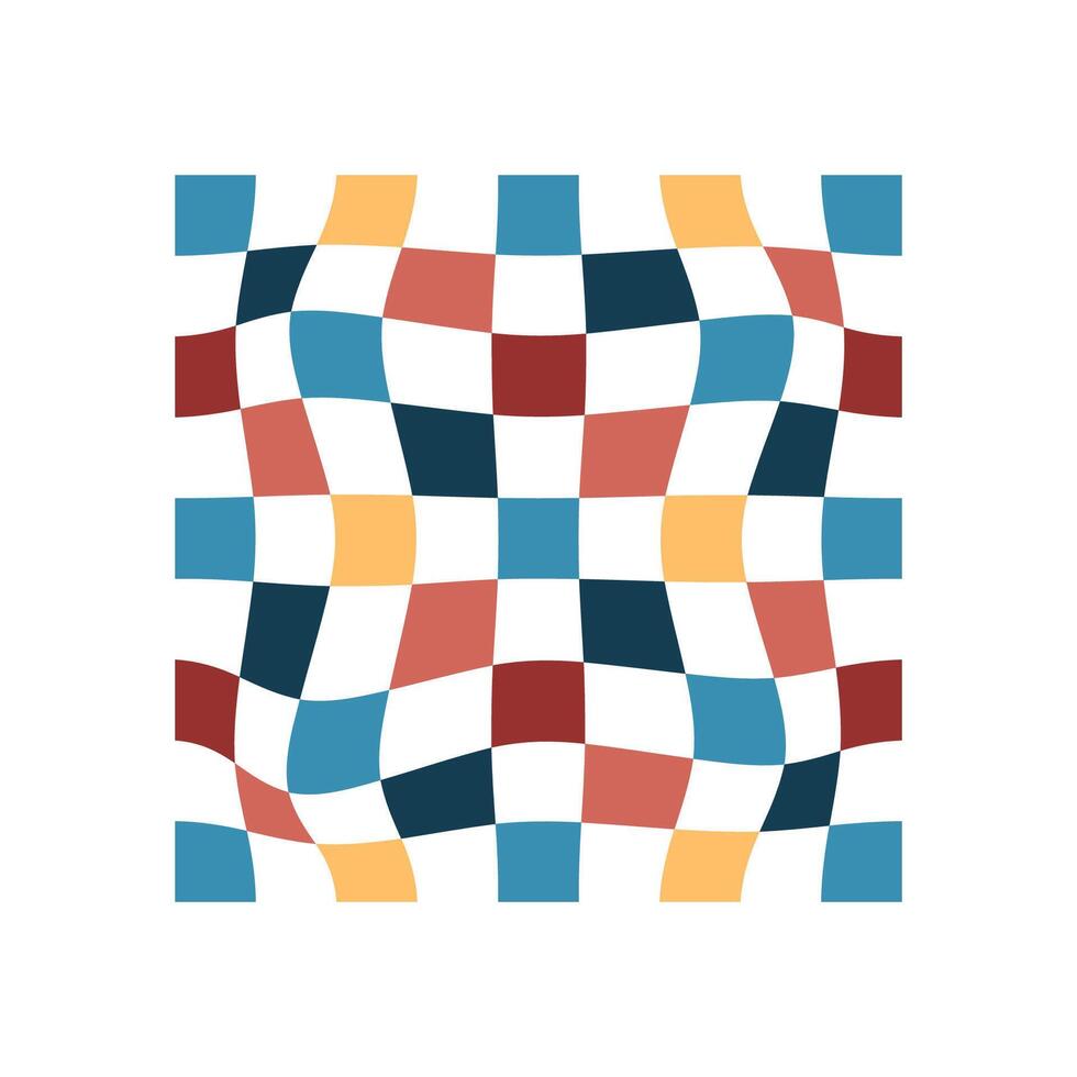 Abstract Bauhaus design with geometric shapes and a modern pattern. A colorful background with balanced composition and symmetry. Minimalist art style. vector