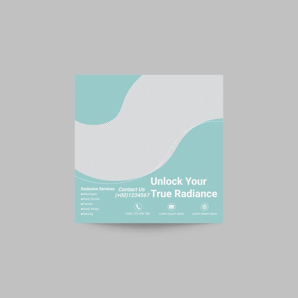 Skin Care Banner design vector