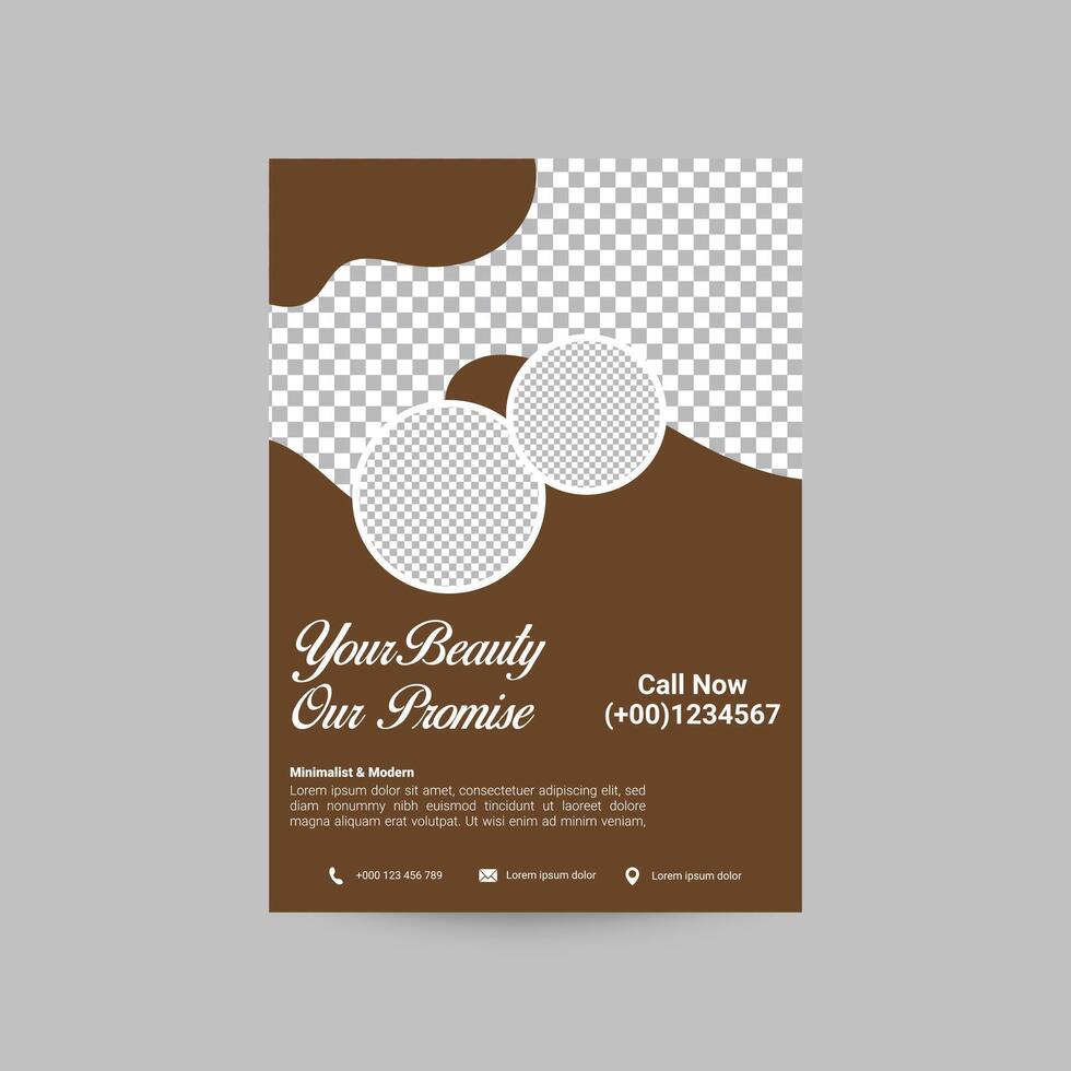 Beauty Care Spa Flyer vector