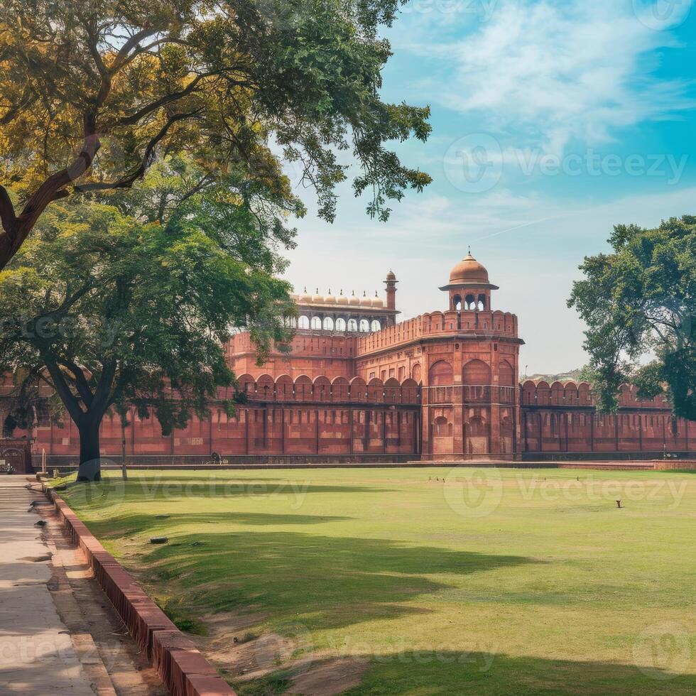 The red fort in delhi, india photo