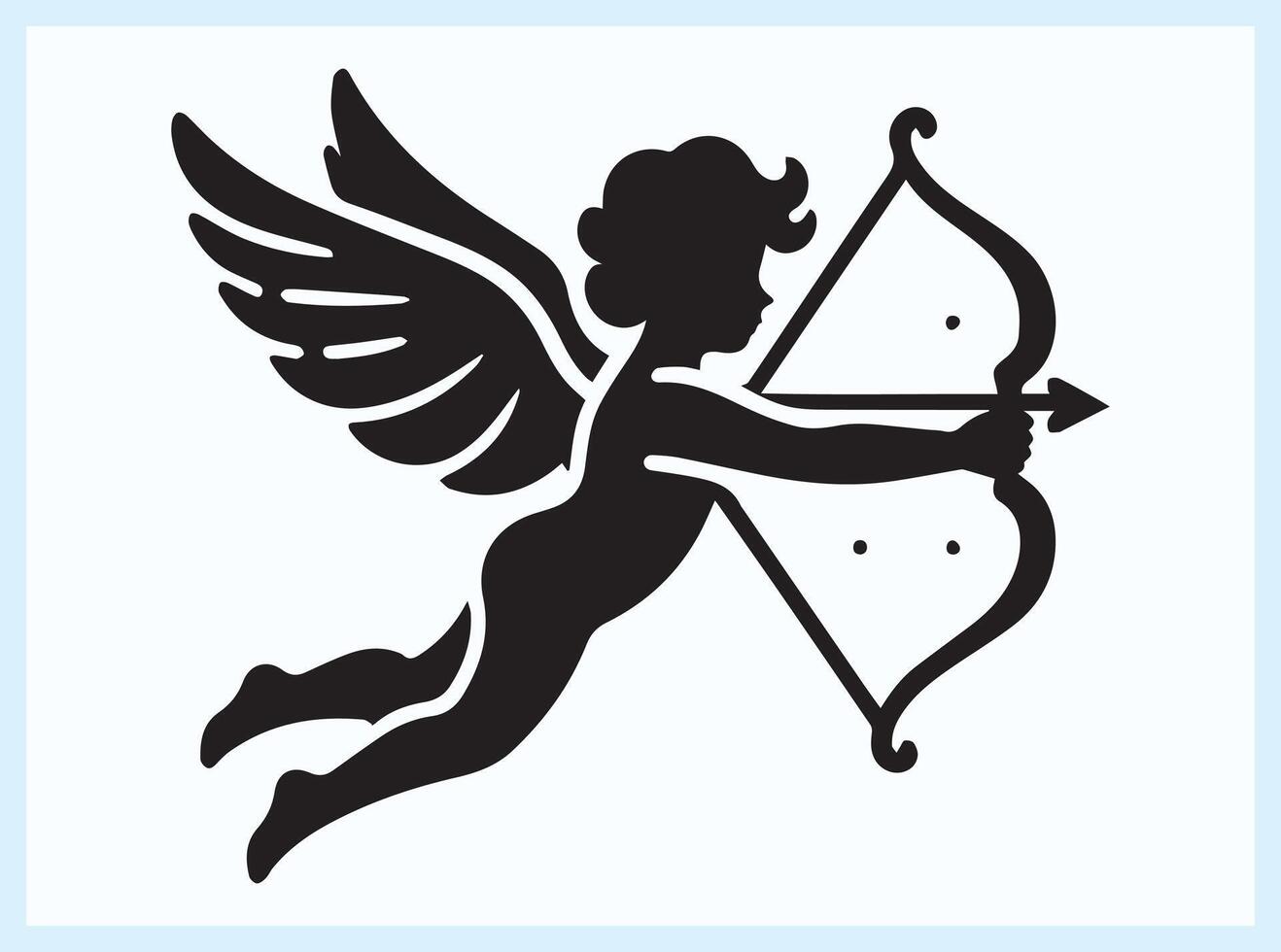 Cute Baby Cupid with Arrow for Valentine's Day and Romance Illustrations vector