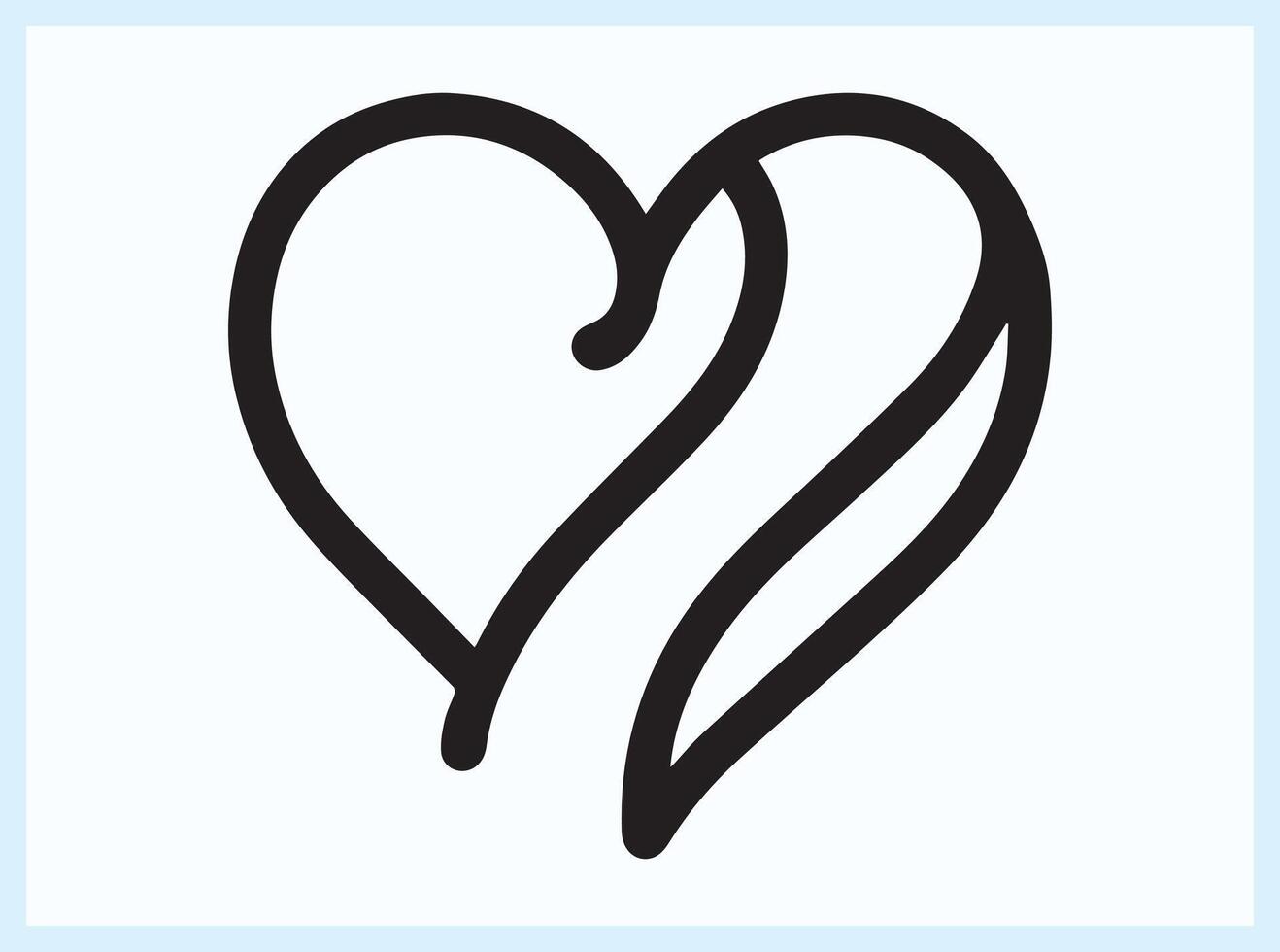 Heart Shape with Elegant and Stylish Details vector