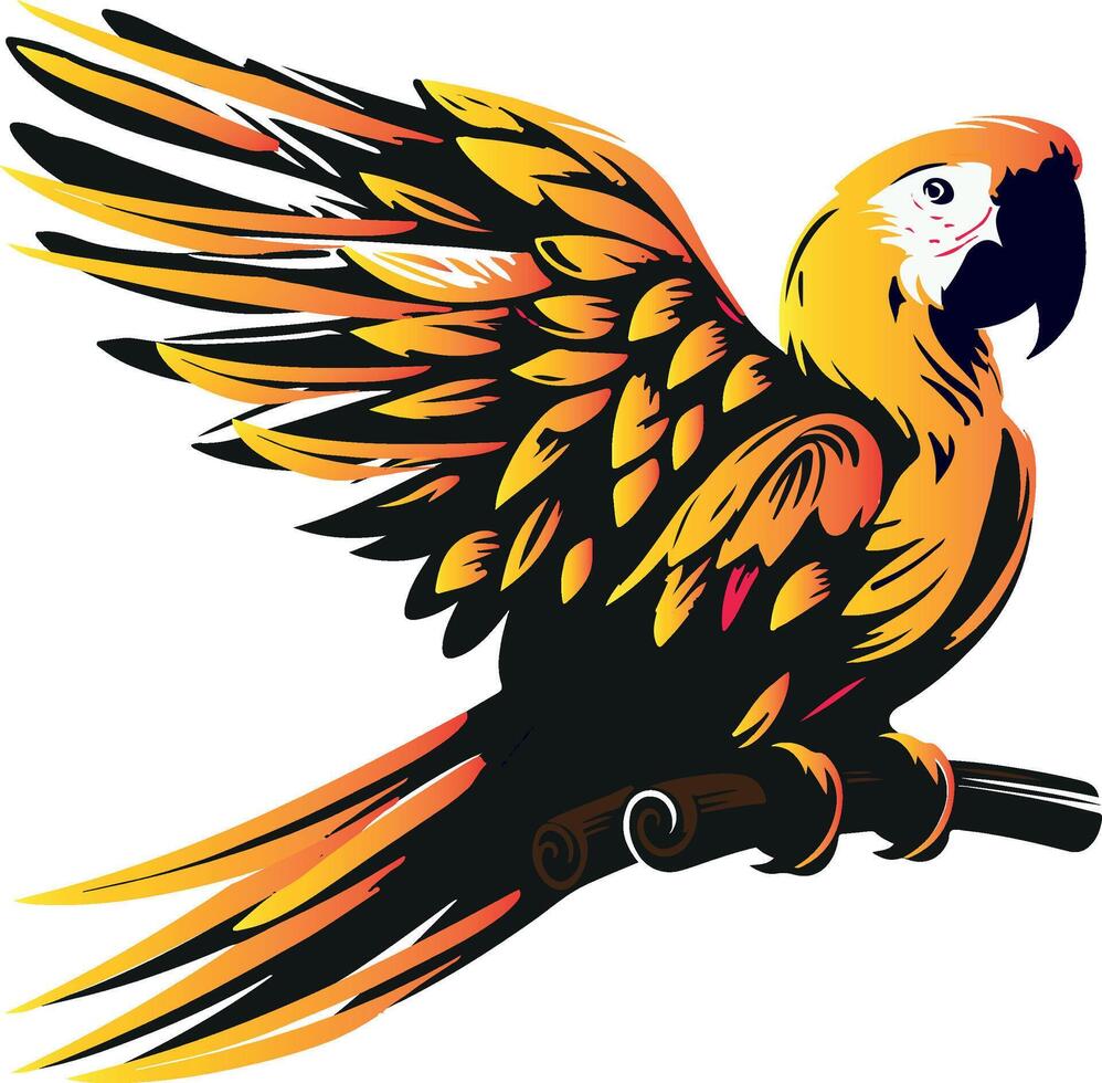 High-Quality Parrot Illustrations for Digital and Print Use vector