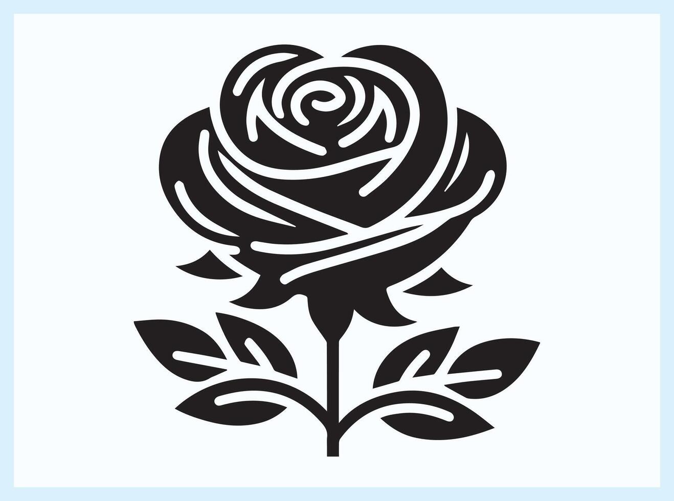 Elegant Rose Flower Illustrations for Floral Design and Romantic Concepts vector