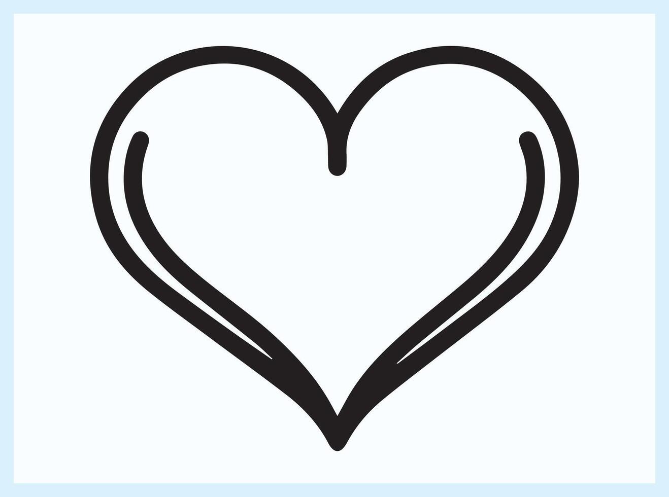 Abstract Heart Illustration with a Unique Aesthetic vector