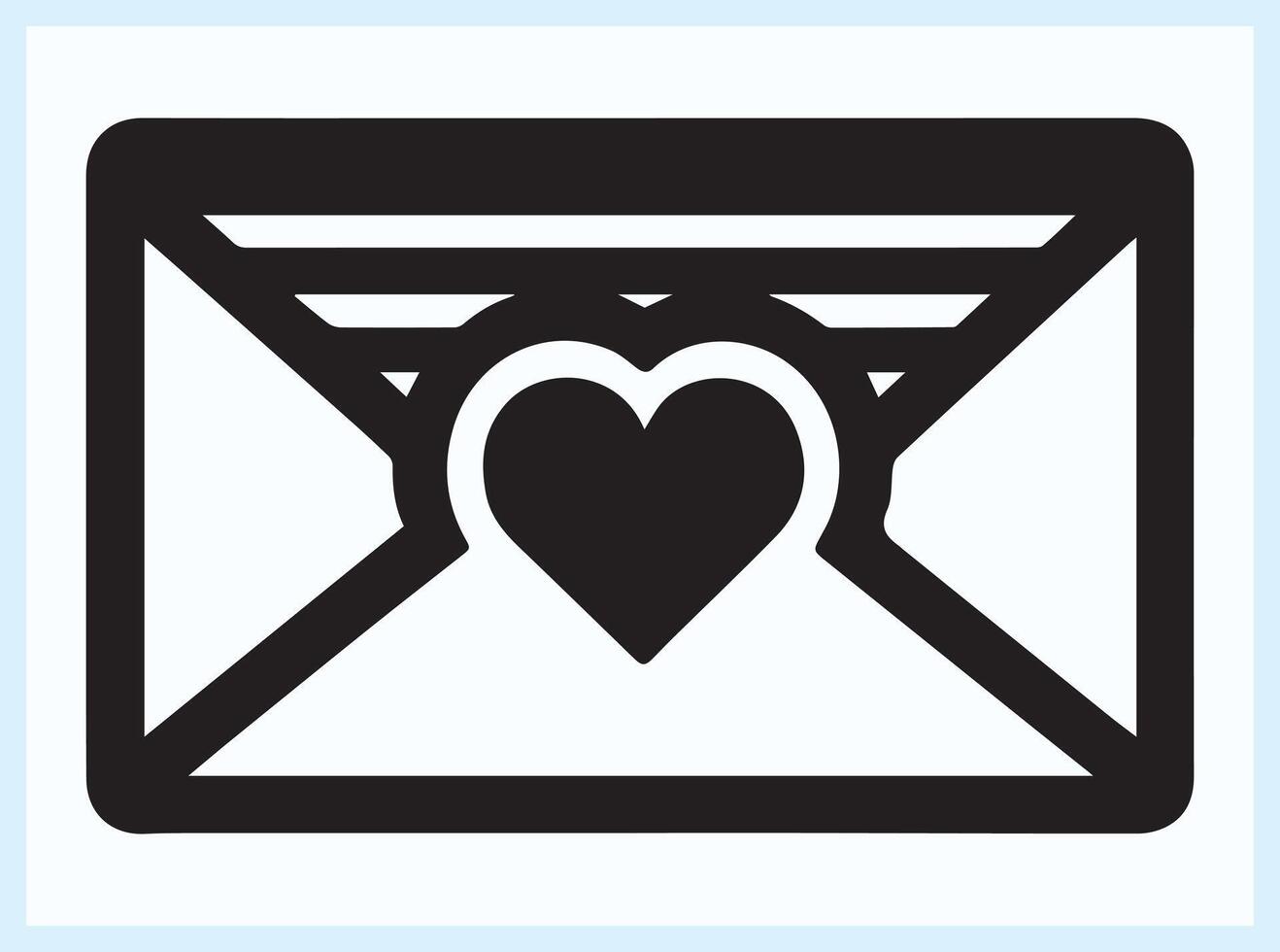 Love Letter with Beautiful Words of Devotion and Care vector