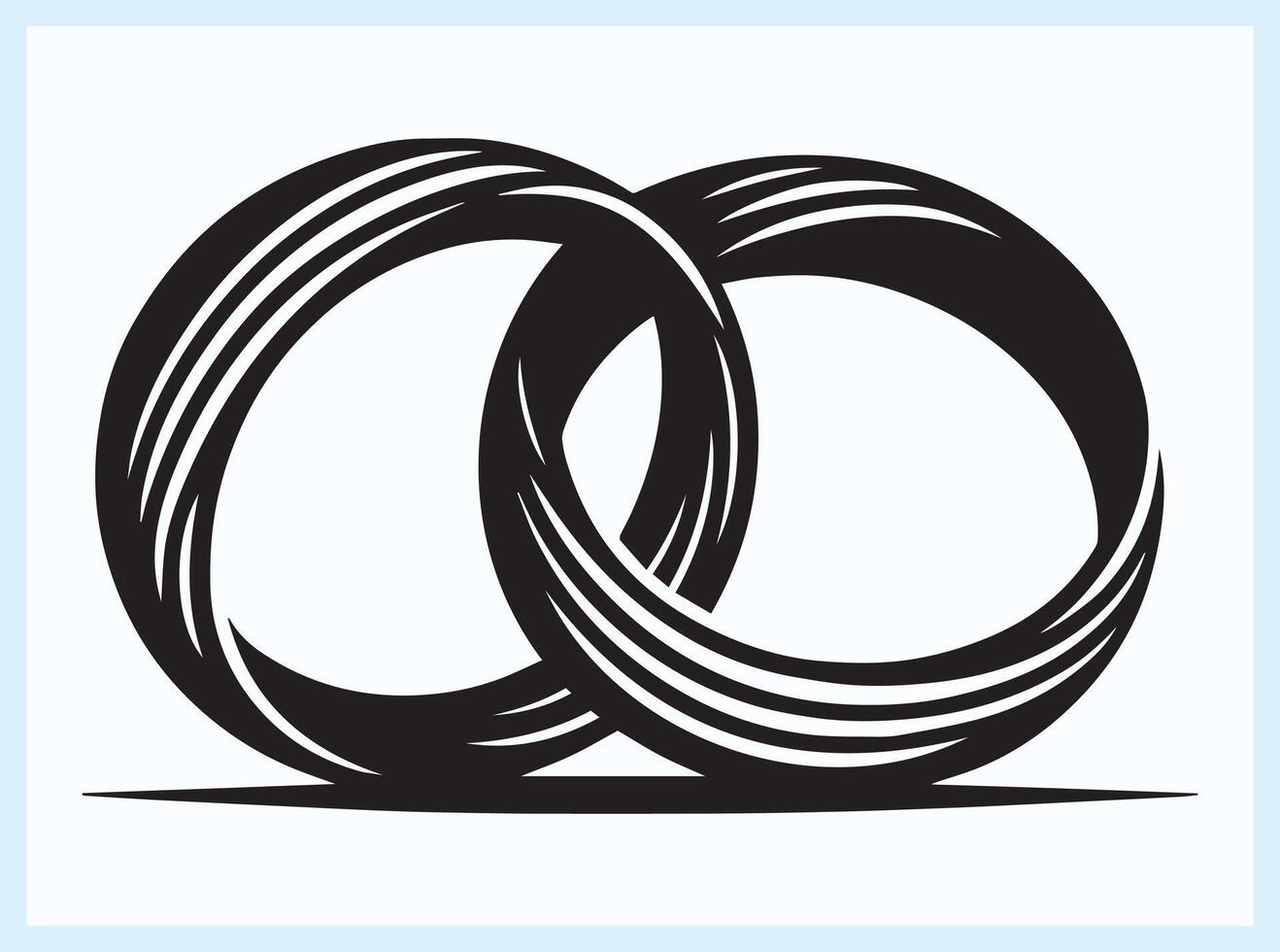 Gorgeous Wedding Ring with a Minimalist and Classy Look vector