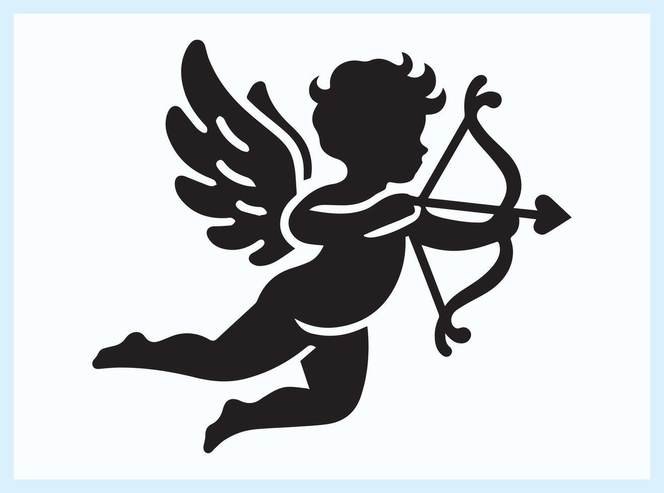 Playful Baby Cupid with Arrow for Love and Valentine's Day Inspirations vector