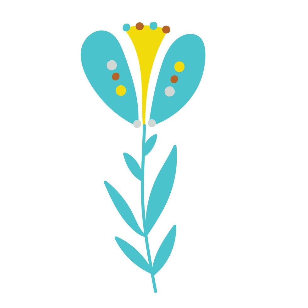 Floral element on a white background. illustration. vector