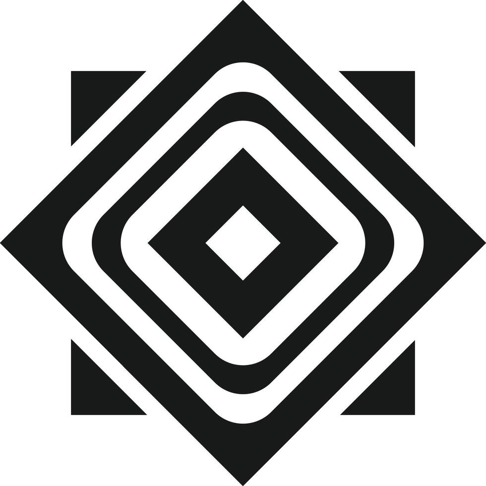 a black and white logo of a diamond vector