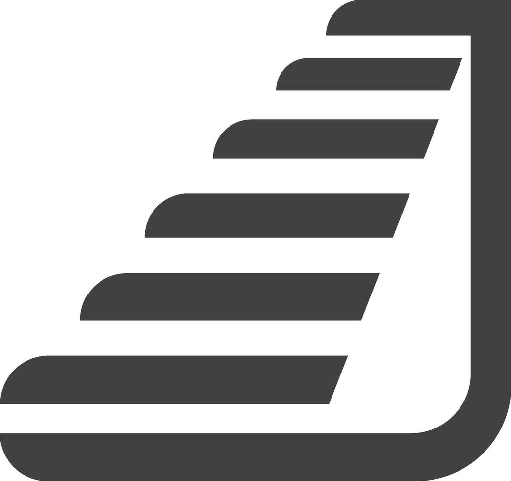 a stairway with a book on top vector