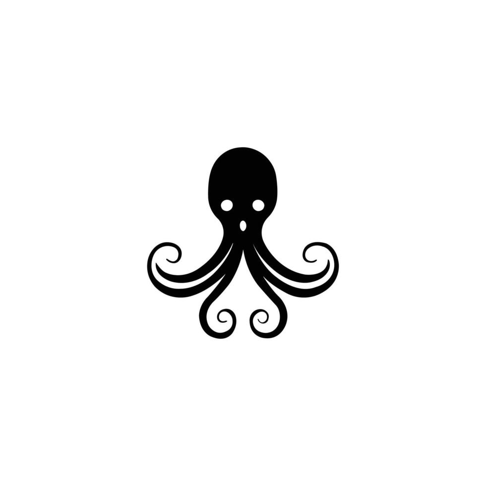 professional octopus icon for company logos and visual identity vector