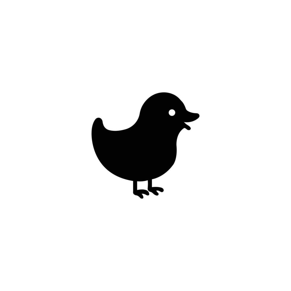Cute Chicken Chick Icon for Farm and Agriculture Designs vector