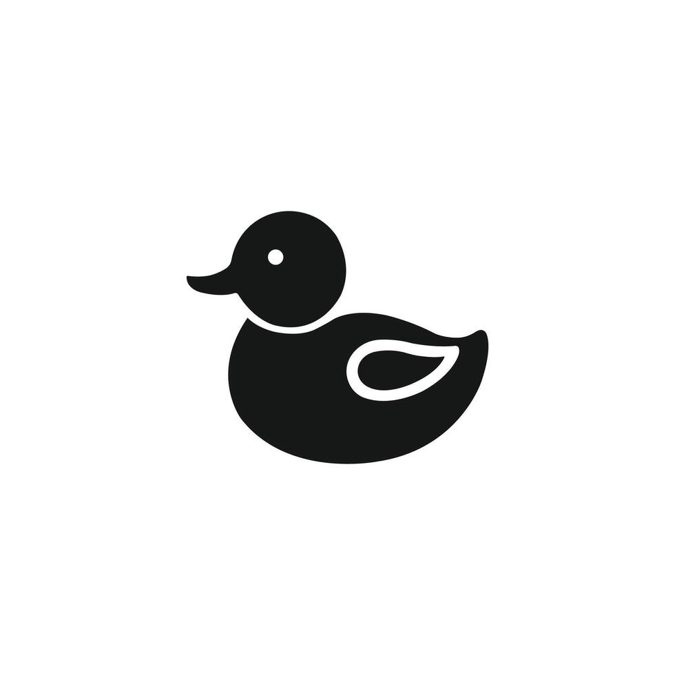 abstract duck icon for unique and artistic creations vector