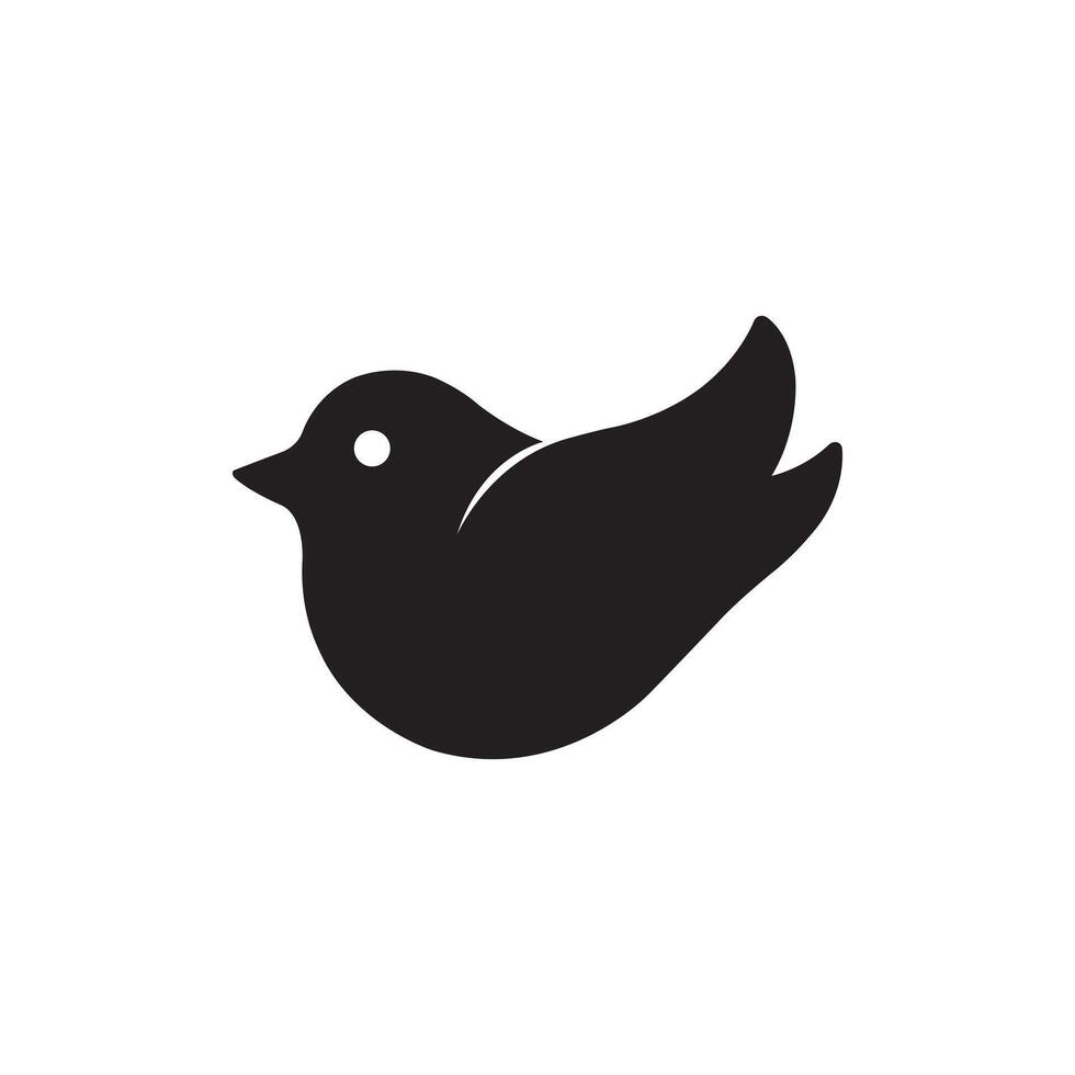 Black rain bird icon on white background vector