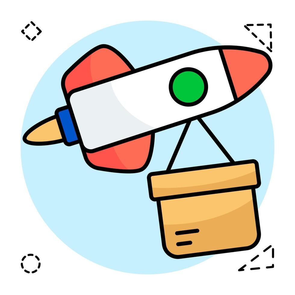 An design of rocket delivery vector
