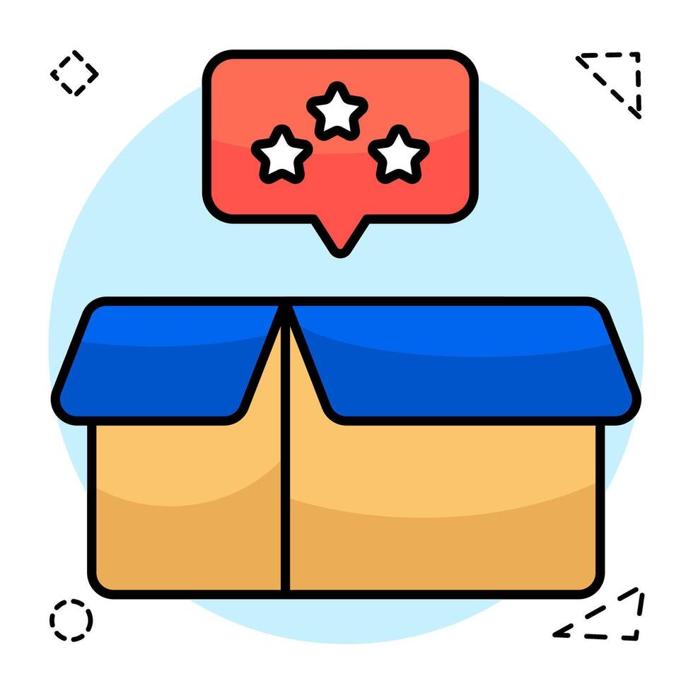 Flat icon of customer feedback vector