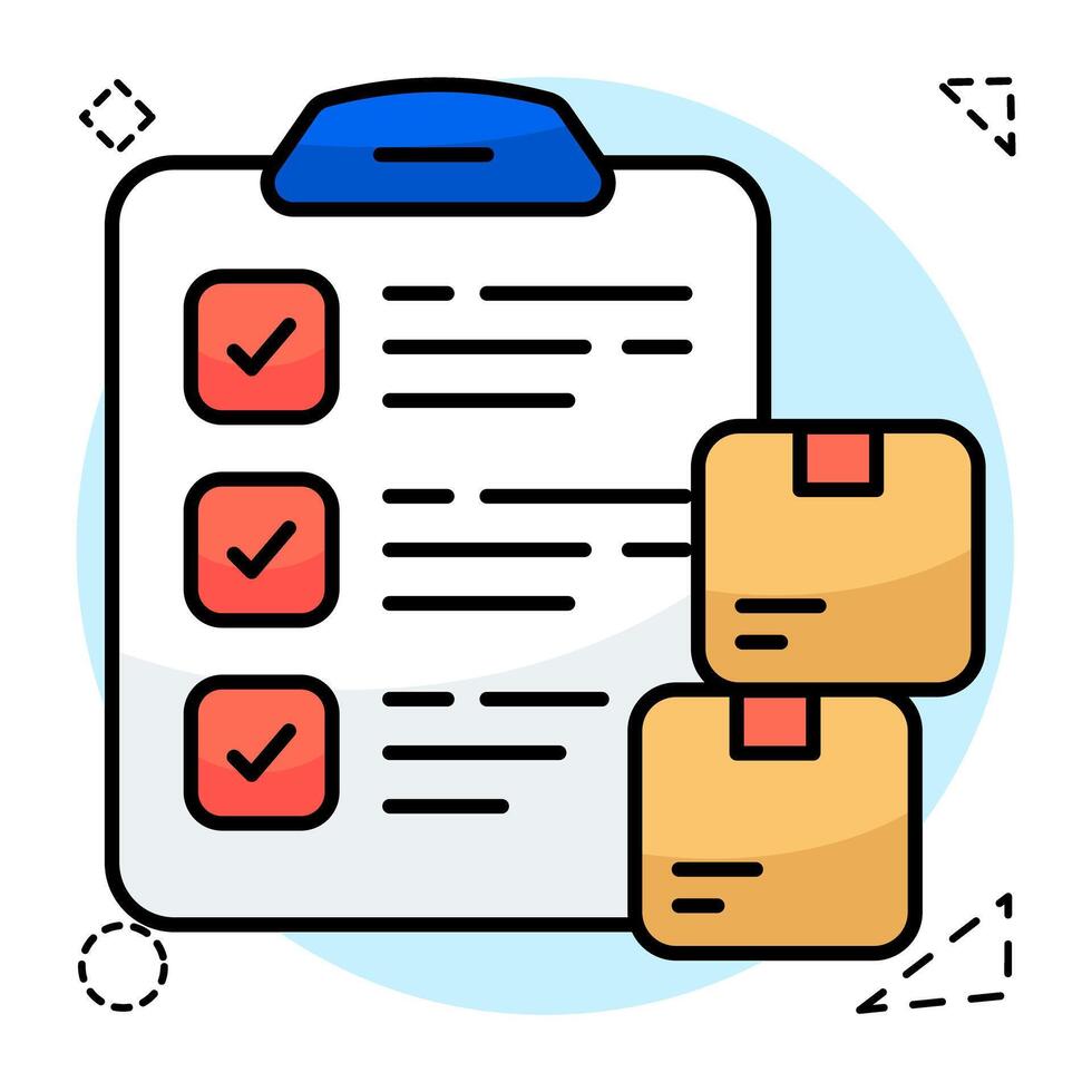 Perfect design icon of logistic lists vector