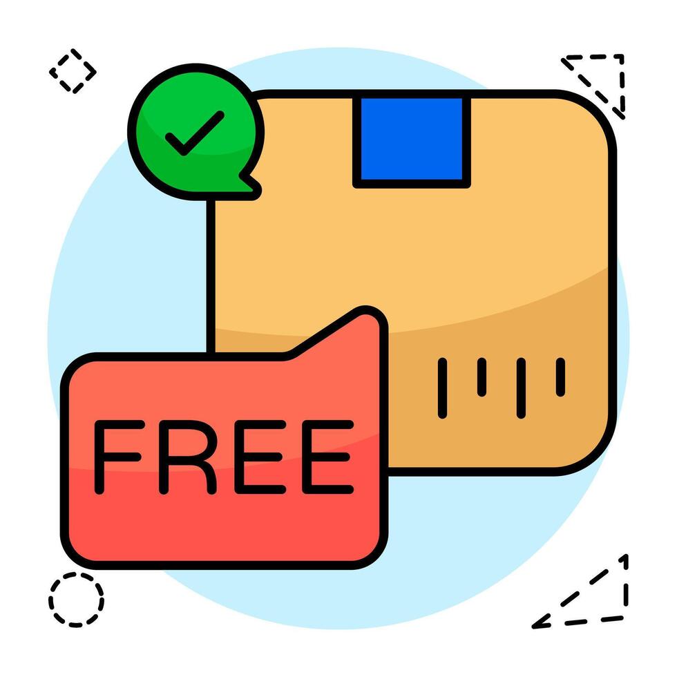 Perfect design icon of free shipment vector