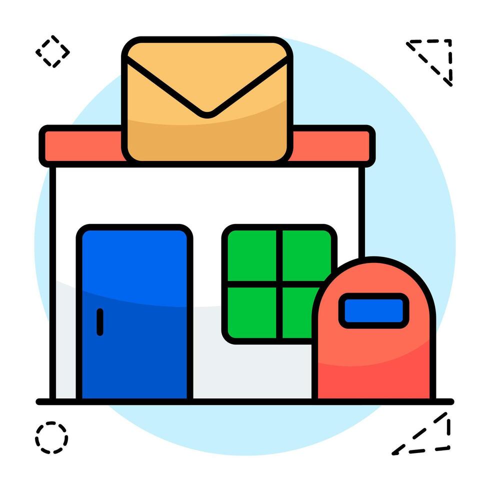 Premium download icon of post office vector
