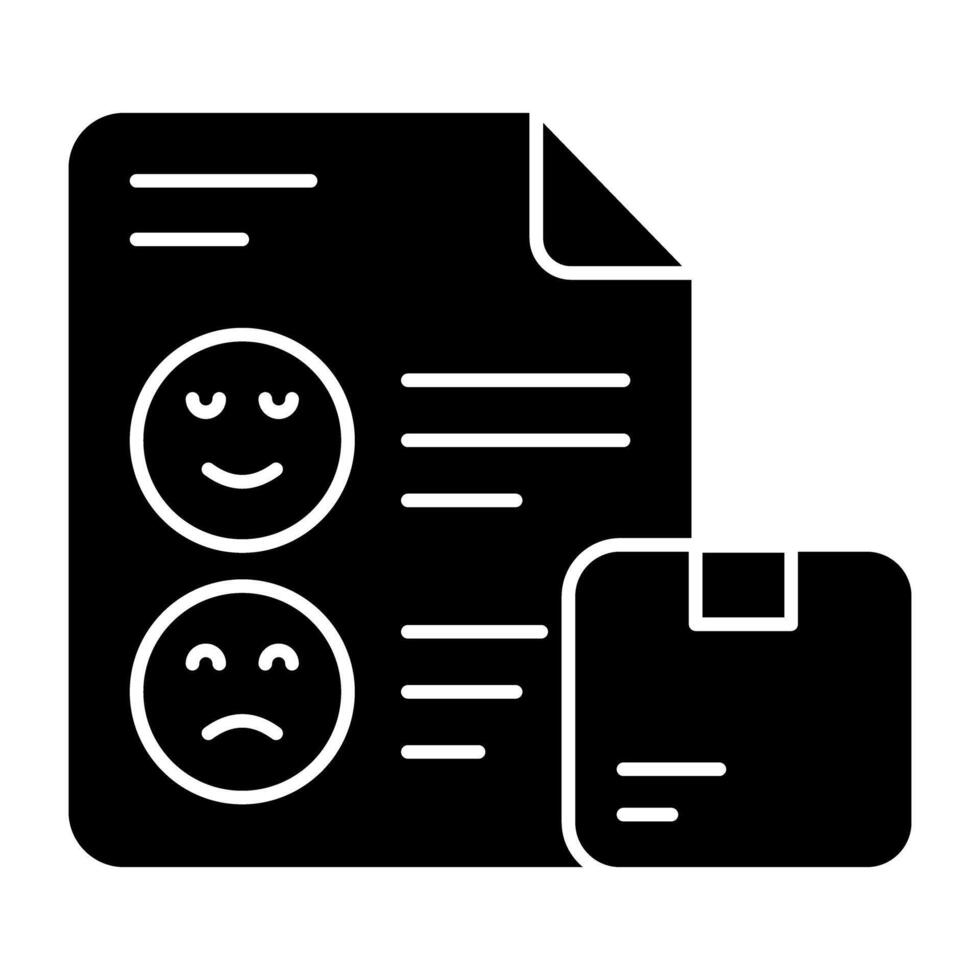 Flat design icon of customer feedback vector
