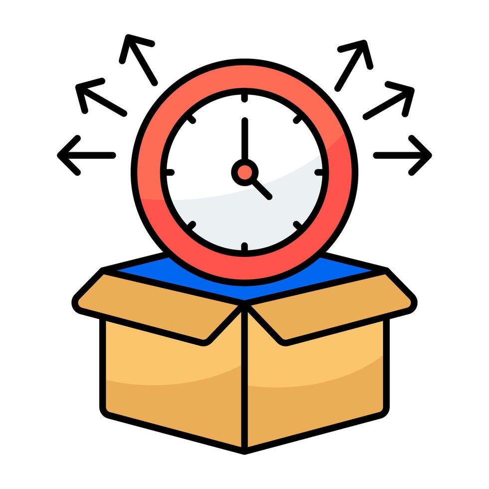 Perfect design solid of delivery time graphics vector