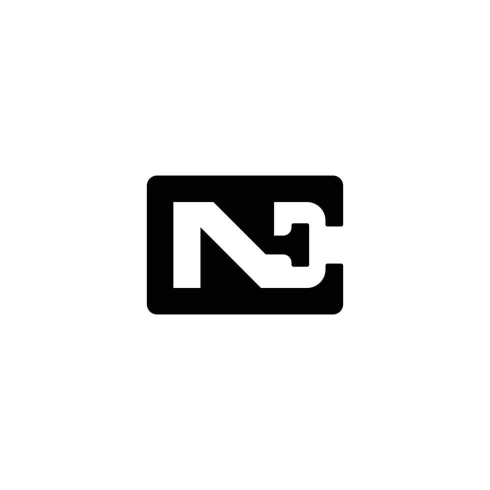 Geometric EN NE Logo for a Modern Look vector