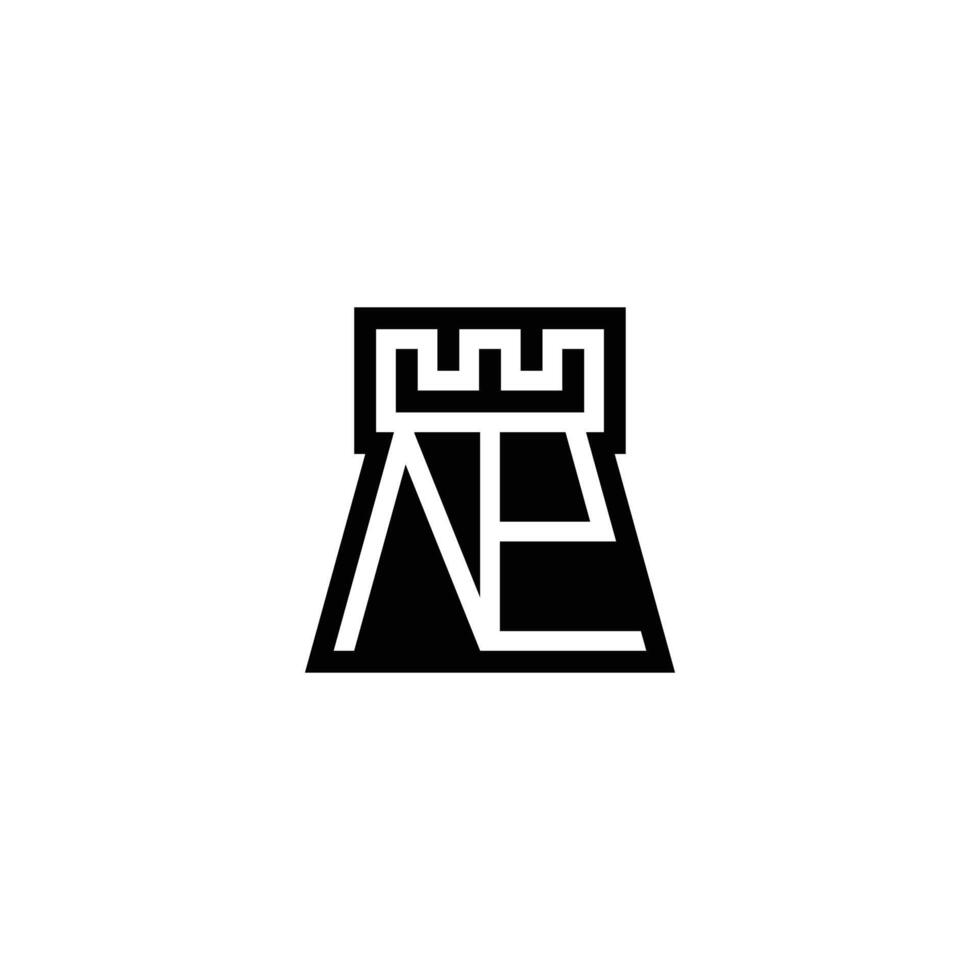 EN NE Real State Signature-Style Logo for Exclusive Brands vector