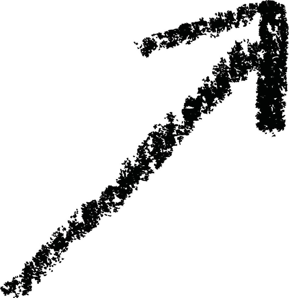 Hand-Drawn Arrow Pointing Illustration vector