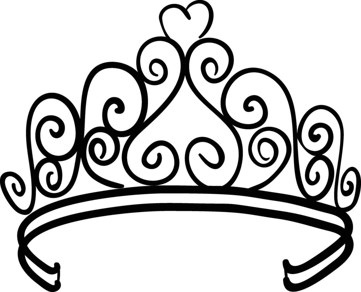 Elegant royal crown design with regal and luxurious vector