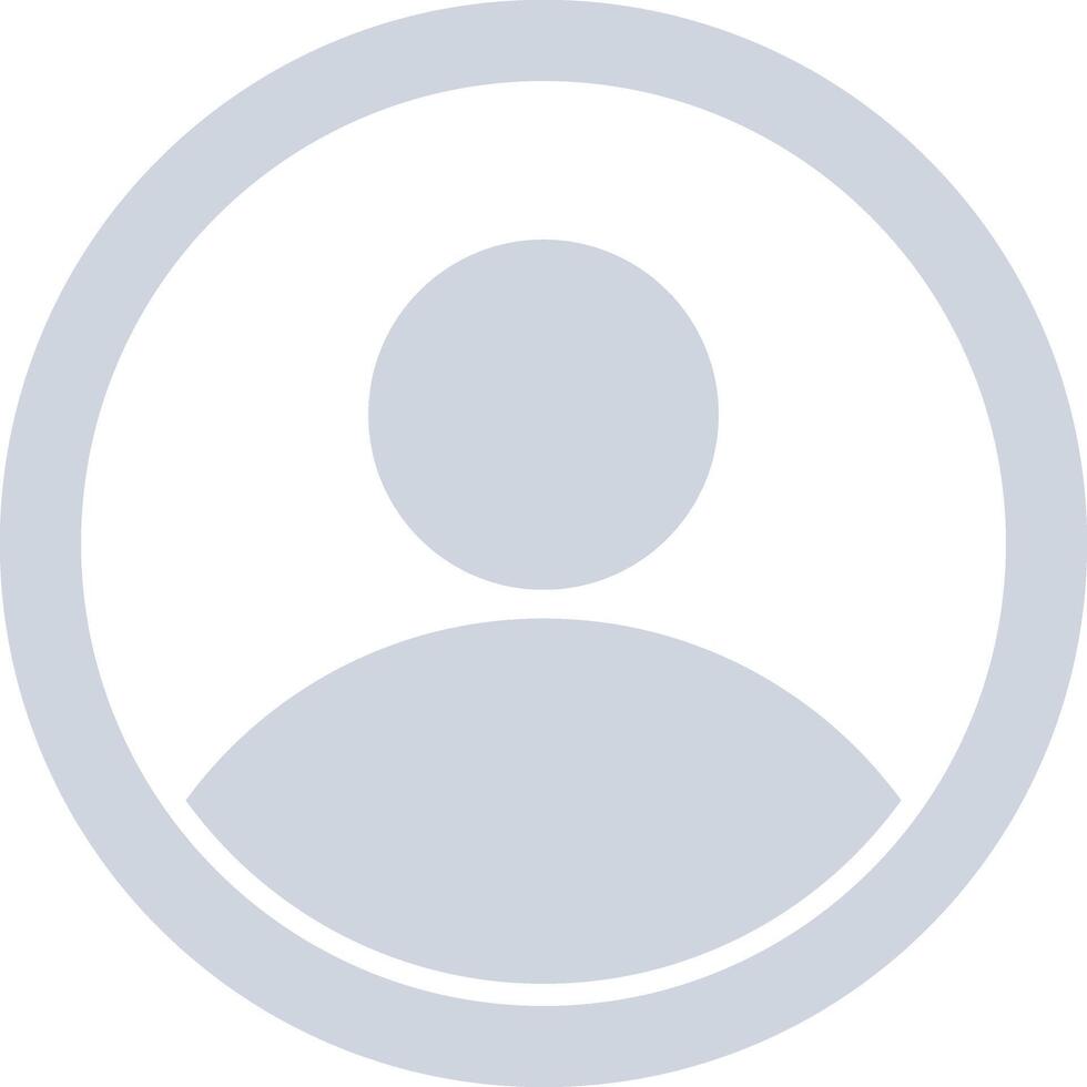Blank User Avatar Icon in HD vector