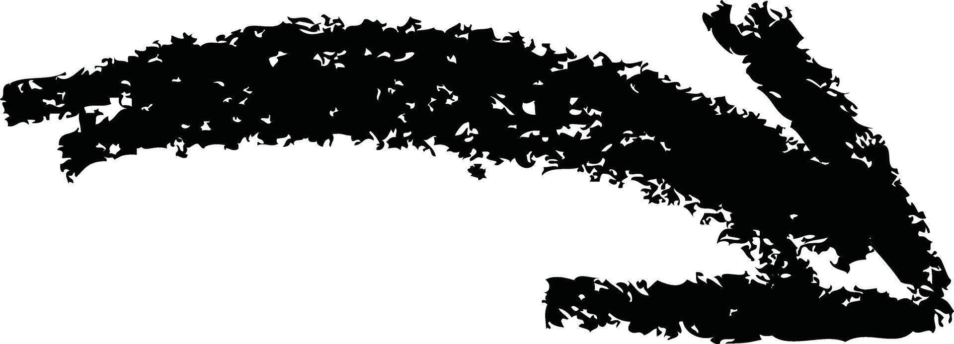Artistic Hand-Drawn Pointer Arrow vector