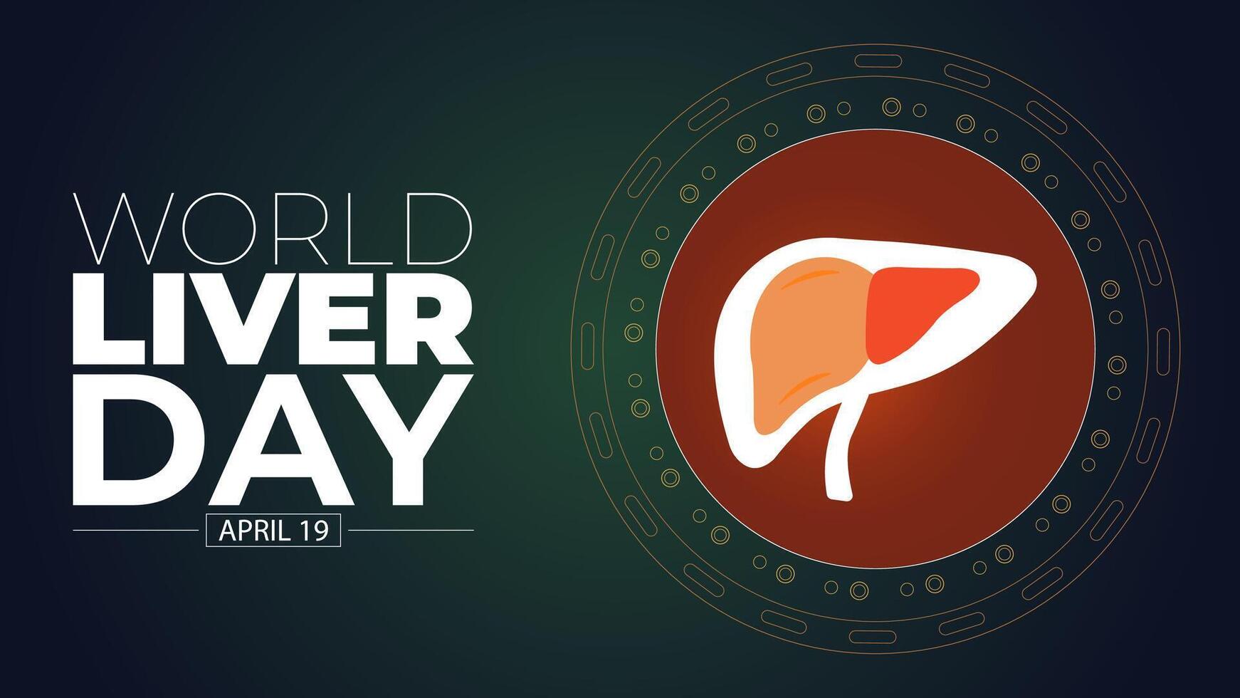 World Liver Day, Preventing Liver Disease, Promoting Health vector