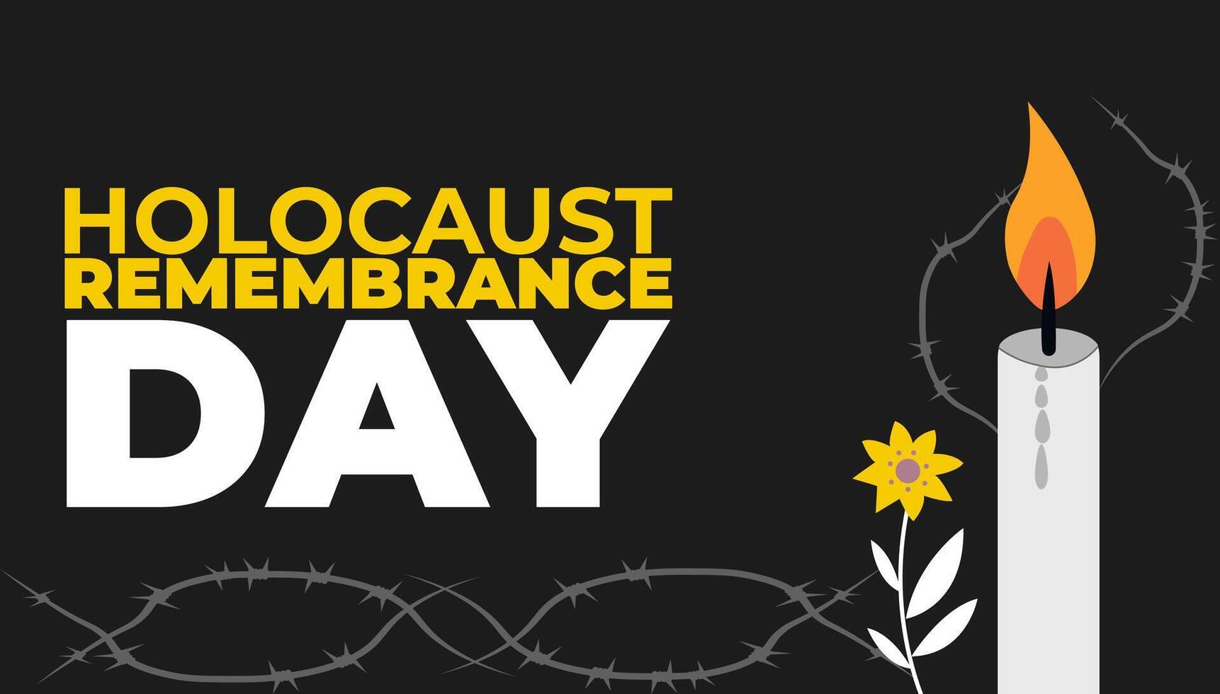 Never Forget, Remembering the Victims of the Holocaust vector