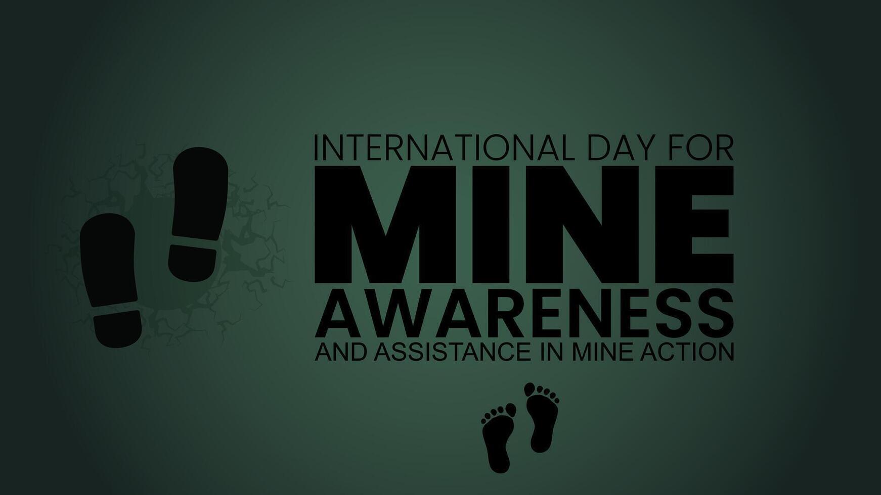 Mine Action Matters, Raising Awareness, Saving Lives vector