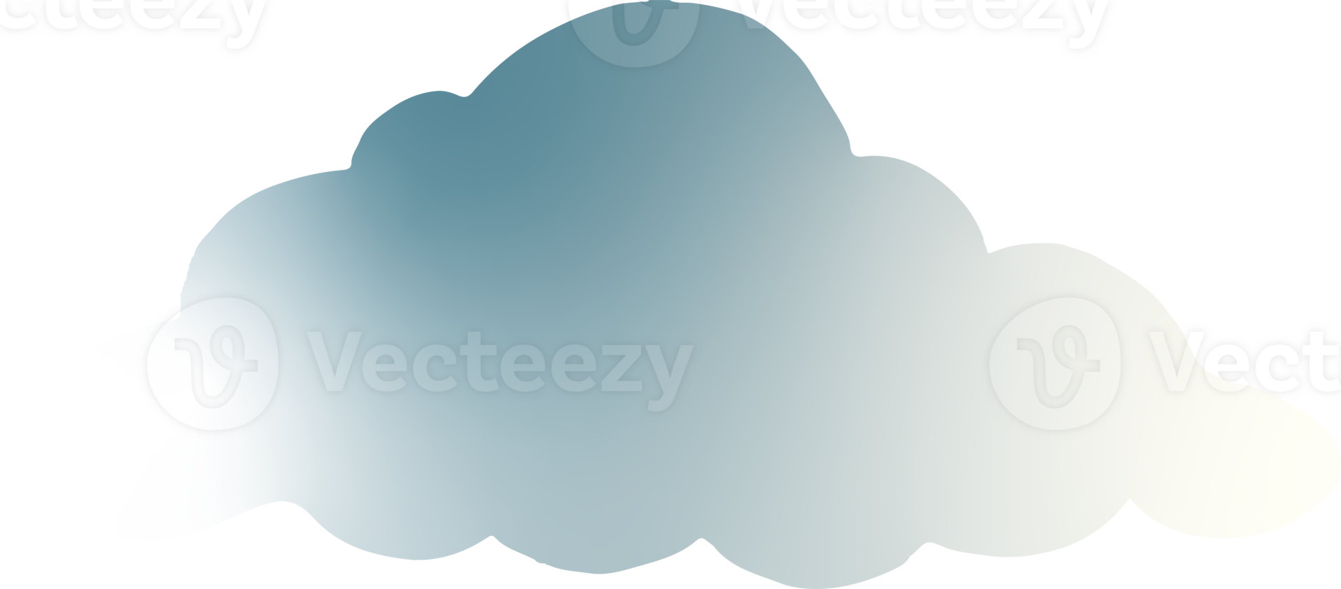 Soft cloud with gradient png