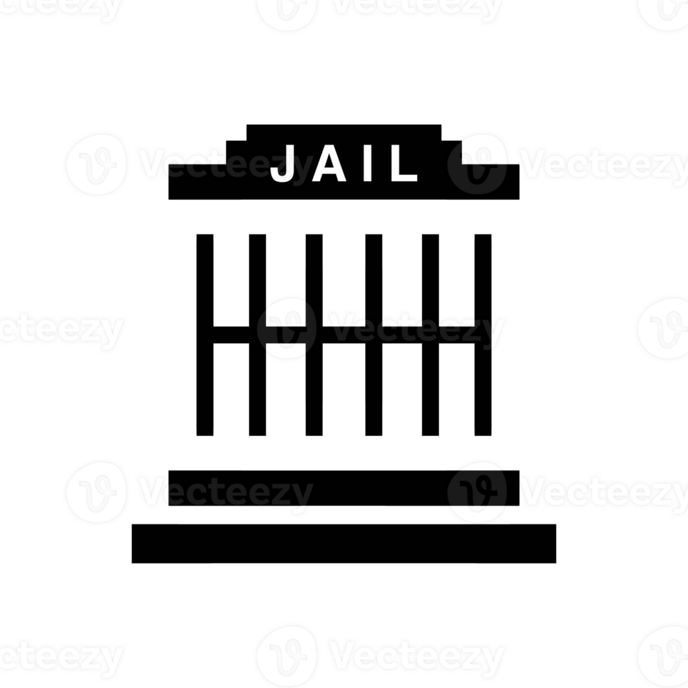 Prison icon with simple and modern design png