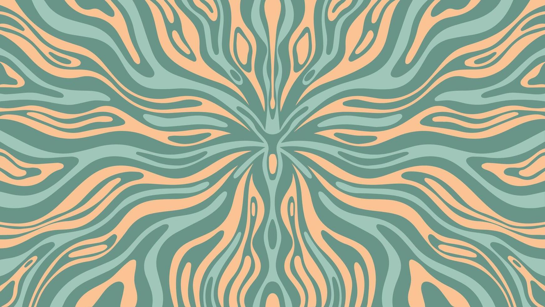 symmetrical trendy retro background, pale blue, gray, beige colors old-fashioned backdrop vector