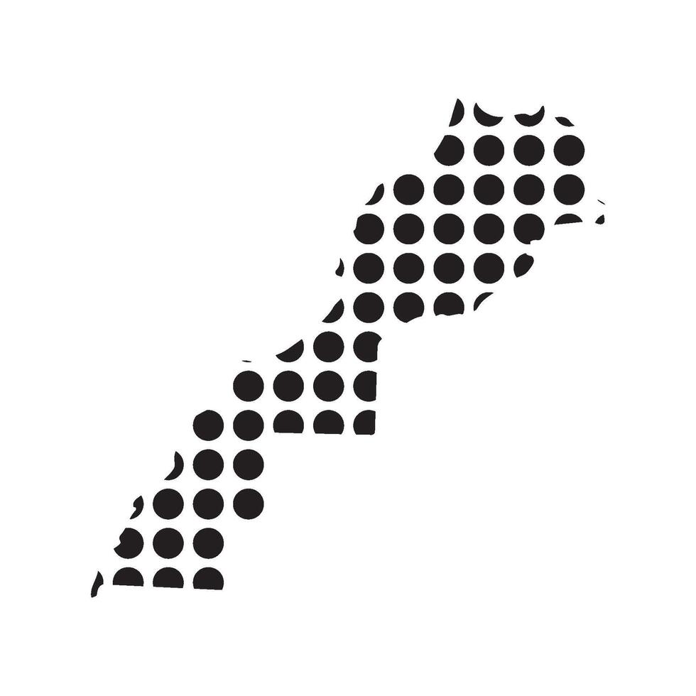 Morocco Map Icon symbol vector